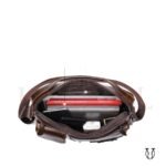 MRU16222003 Maletín morral de cuero res Marron 4