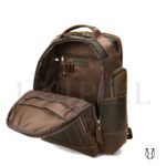 MHU09122025 Mochila de cuero vacuno Marrón 7