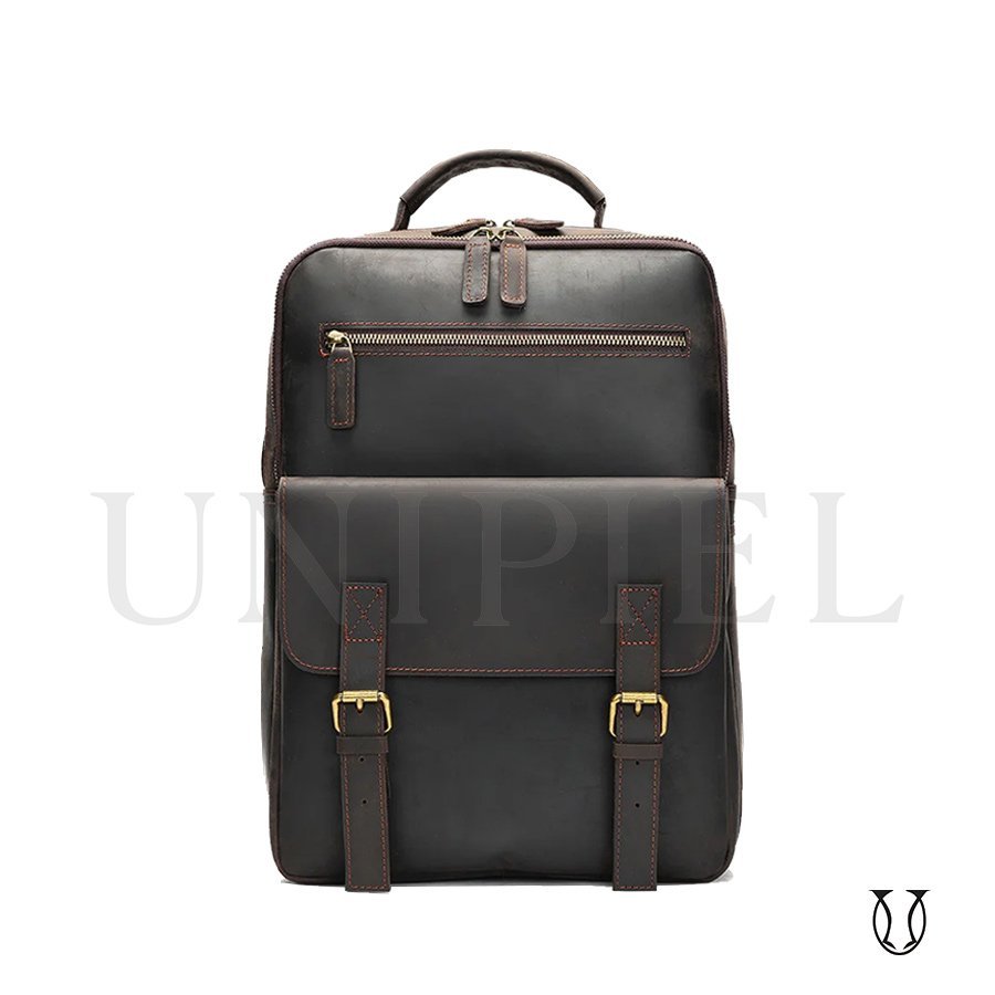 MHU11122002 Mochila de Cuero Vacuno Moro