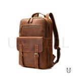 MHU11122005 Mochila de Cuero Vacuno Natural 2