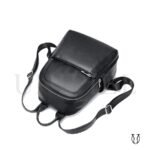 MHU11822001 Mochila de cuero vacuno Negro 6