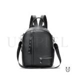 MHU11922001 Mochila de cuero vacuno Negro 1