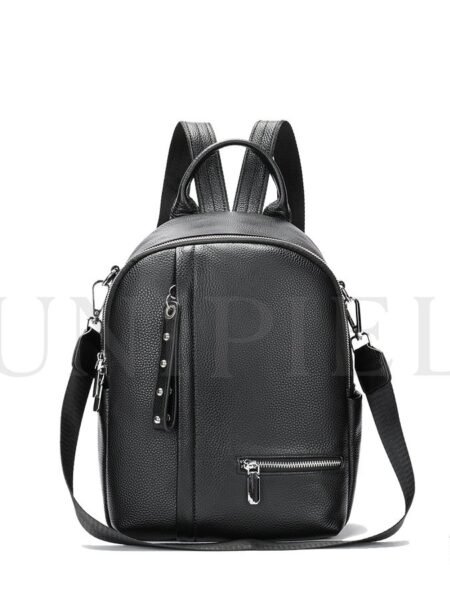 MHU11922001 Mochila de cuero vacuno Negro