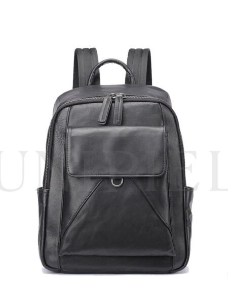 MHU13922001 Mochila de Cuero Vacuno Negro