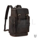 MHU14022025 Mochila de Cuero Vacuno Marrón Jaspeado 3