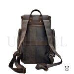 MHU14022025 Mochila de Cuero Vacuno Marrón Jaspeado 4