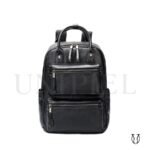 MHU14822001 Mochila de Cuero Vacuno Negro 1