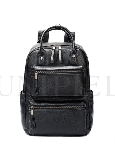 MHU14822001 Mochila de Cuero Vacuno Negro
