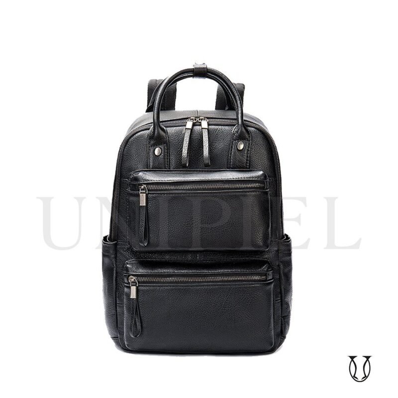 MHU14822001 Mochila de Cuero Vacuno Negro