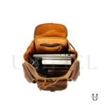 MHU15722003 Mochila de cuero vacuno Marrón 4