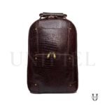 MHU16022135 Mochila de Cuero Vacuno Moro Cocodrilo 1