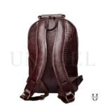MHU16022135 Mochila de Cuero Vacuno Moro Cocodrilo 3
