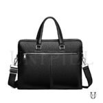 MNU11522001 Maletín de Cuero Vacuno Negro 3