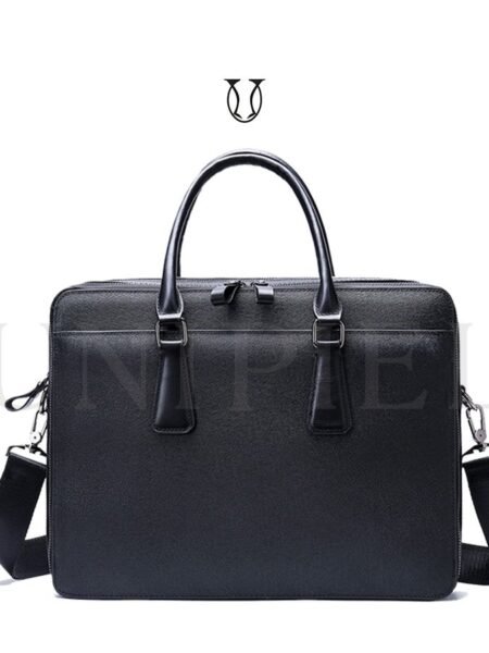 MNU11822001 Maletín de Cuero Vacuno Negro