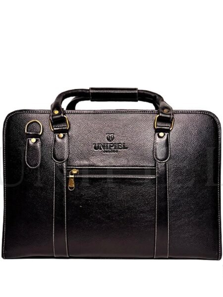 MNU13622001 Maletín de Cuero Vacuno Negro