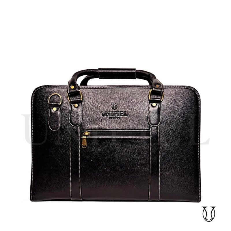 MNU13622001 Maletín de Cuero Vacuno Negro
