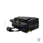 MNU13722001 Maletín de Cuero Vacuno Triple Negro 4