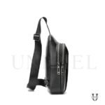 MHD13122001 Mochila Canguro de cuero vacuno Negro 3