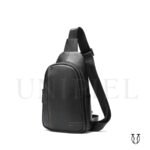 MHD13122001 Mochila Canguro de cuero vacuno Negro 4