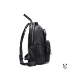 MHU 04022001 Mochila de cuero vacuno Negro 4