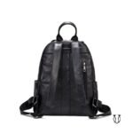 MHU 04022001 Mochila de cuero vacuno Negro 2
