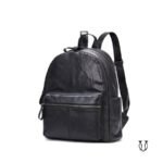 MHU 03722001 Mochila de cuero vacuno Negro 2