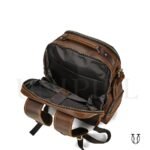 MHU09122025 Mochila de cuero vacuno Marrón 8