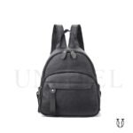 MHU10222001 Mochila de cuero vacuno Negro 1