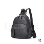 MHU10222001 Mochila de cuero vacuno Negro 7