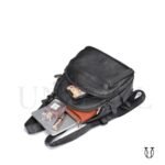 MHU10222001 Mochila de cuero vacuno Negro 2