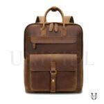 MHU15322002 Mochila de cuero vacuno Natural 1