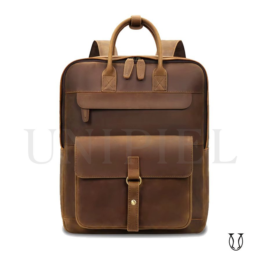 MHU15322002 Mochila de cuero vacuno Natural