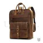 MHU15322002 Mochila de cuero vacuno Natural 2