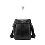 MRU06222001 Morral de cuero vacuno Negro 1