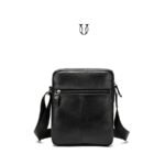 MRU06222001 Morral de cuero vacuno Negro 3