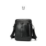 MRU06222001 Morral de cuero vacuno Negro 2