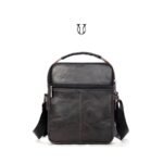 MRU04922001 Morral de cuero vacuno Negro 2