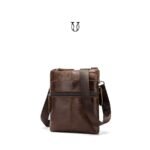 MRU00722003 Morral de cuero vacuno Marron 3