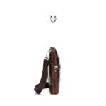MRU00722003 Morral de cuero vacuno Marron 4
