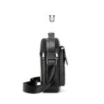 MRU04922001 Morral de cuero vacuno Negro 3
