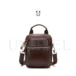 MRU00522003 Morral de cuero vacuno Marron 1