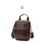 MRU00522003 Morral de cuero vacuno Marron 5