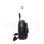 MRU00522001 Morral de cuero vacuno Negro 5