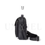 MRU06822001 Morral de cuero vacuno Negro 4