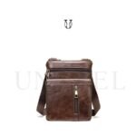 MRU07622003 Morral de cuero vacuno Marrón 1