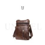 MRU07622003 Morral de cuero vacuno Marrón 2