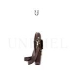 MRU07722137 Morral de cuero vacuno Café 4