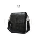 MRU07922001 Morral de cuero vacuno Negro 3