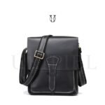 MRU09022001 Morral de cuero vacuno Negro 3