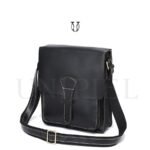 MRU09022001 Morral de cuero vacuno Negro 2